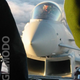 Illustration for article titled Typhoon Strike Fighter Closing Dangerously On Hercules C130's Cargo Bay